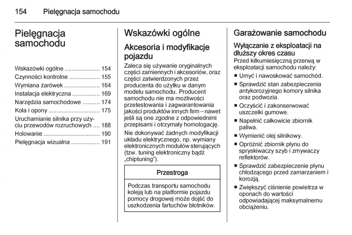 Opel Vivaro II 2 instrukcja obslugi / page 156