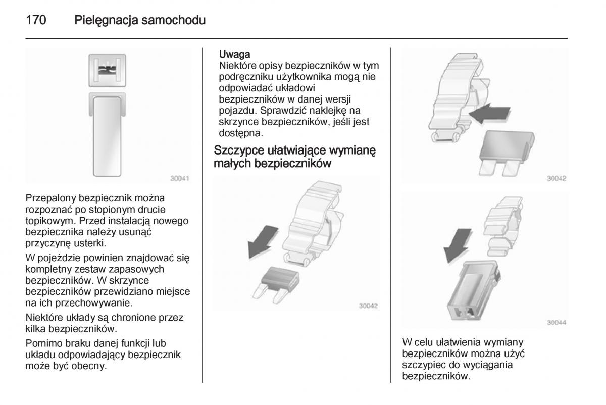 Opel Vivaro II 2 instrukcja obslugi / page 172