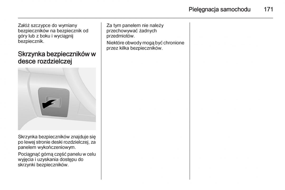 Opel Vivaro II 2 instrukcja obslugi / page 173