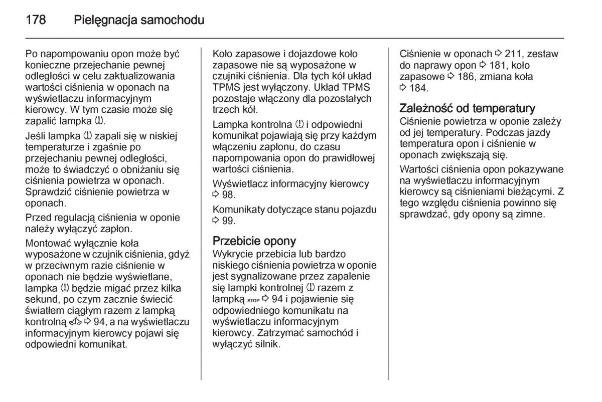 Opel Vivaro II 2 instrukcja obslugi / page 180