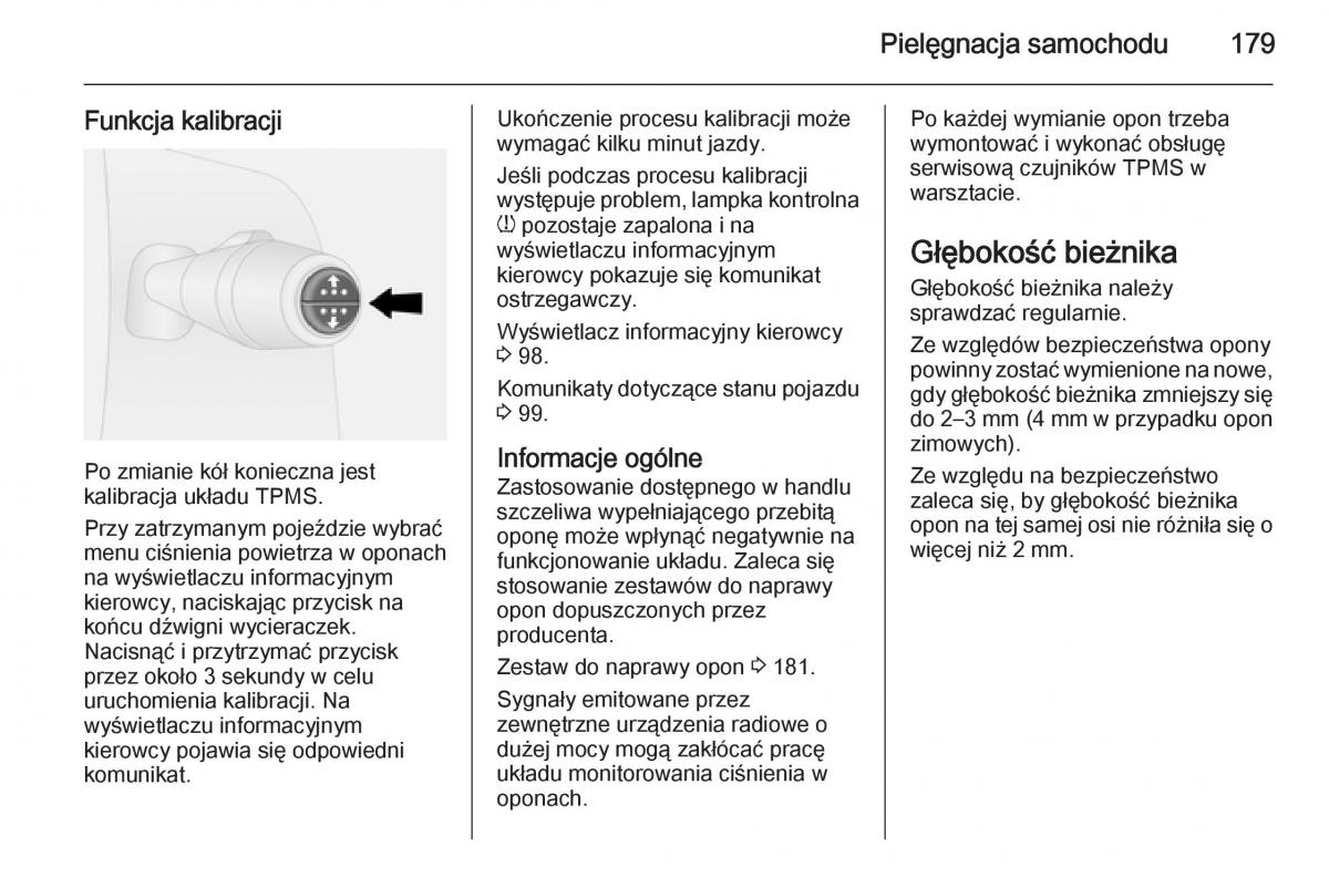 Opel Vivaro II 2 instrukcja obslugi / page 181