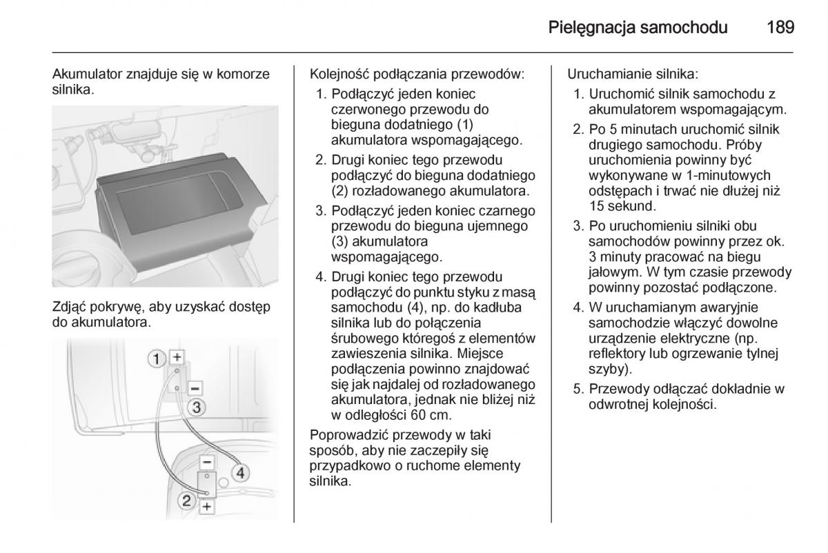 Opel Vivaro II 2 instrukcja obslugi / page 191