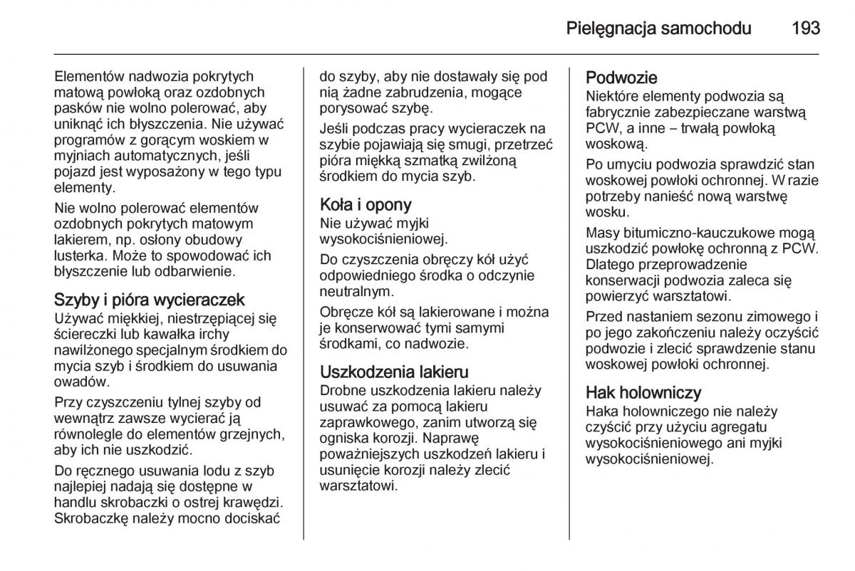 Opel Vivaro II 2 instrukcja obslugi / page 195