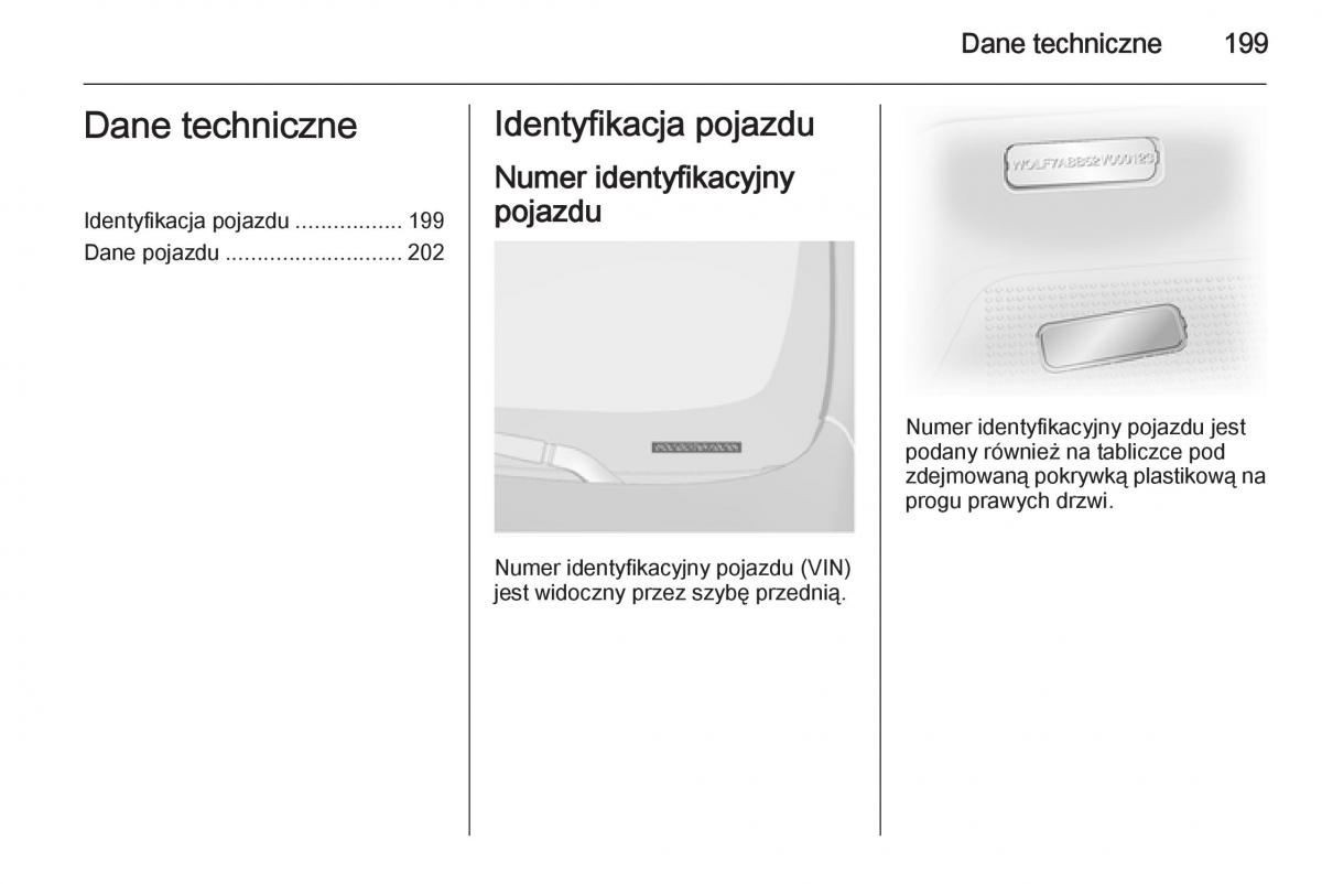 Opel Vivaro II 2 instrukcja obslugi / page 201