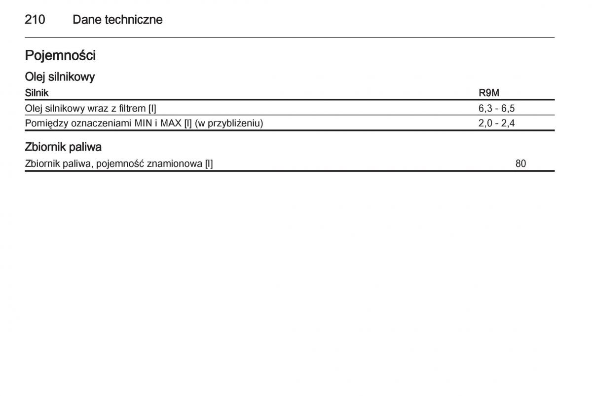 Opel Vivaro II 2 instrukcja obslugi / page 212