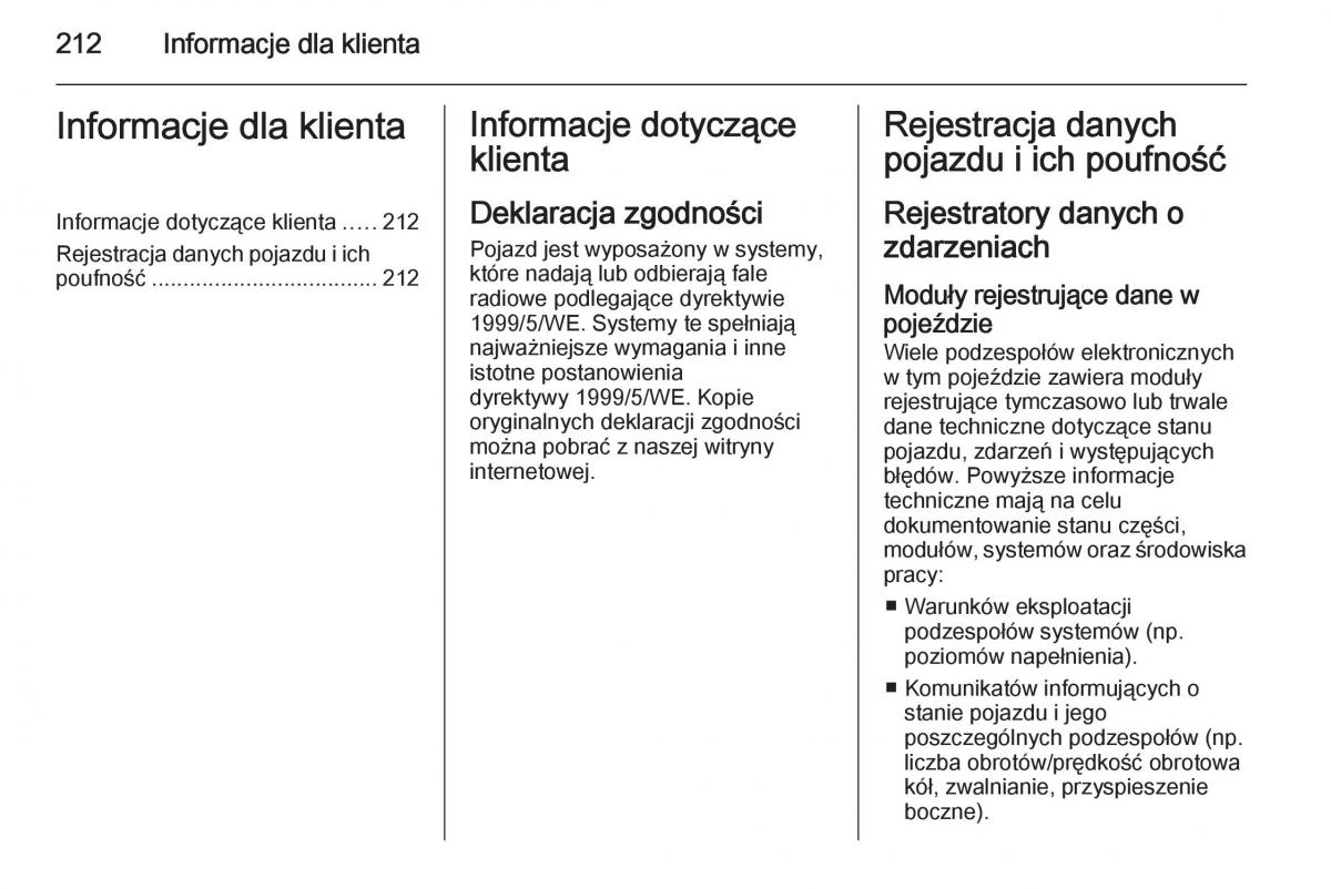 Opel Vivaro II 2 instrukcja obslugi / page 214