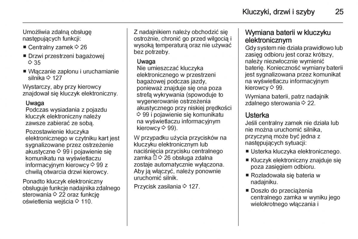 Opel Vivaro II 2 instrukcja obslugi / page 27