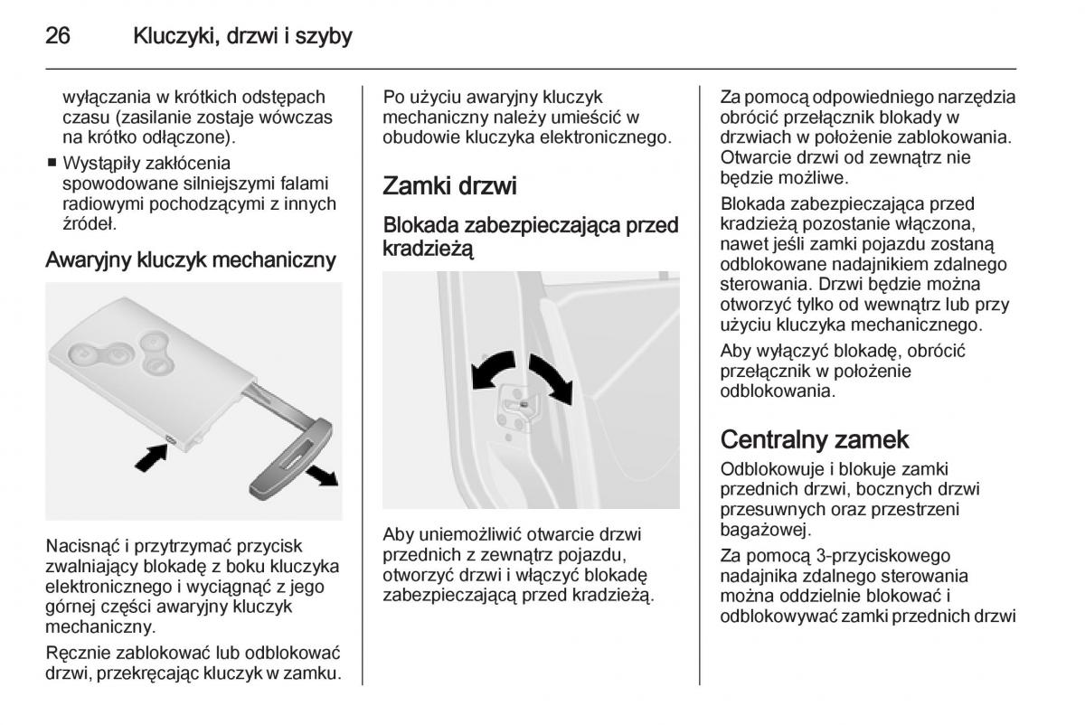 Opel Vivaro II 2 instrukcja obslugi / page 28