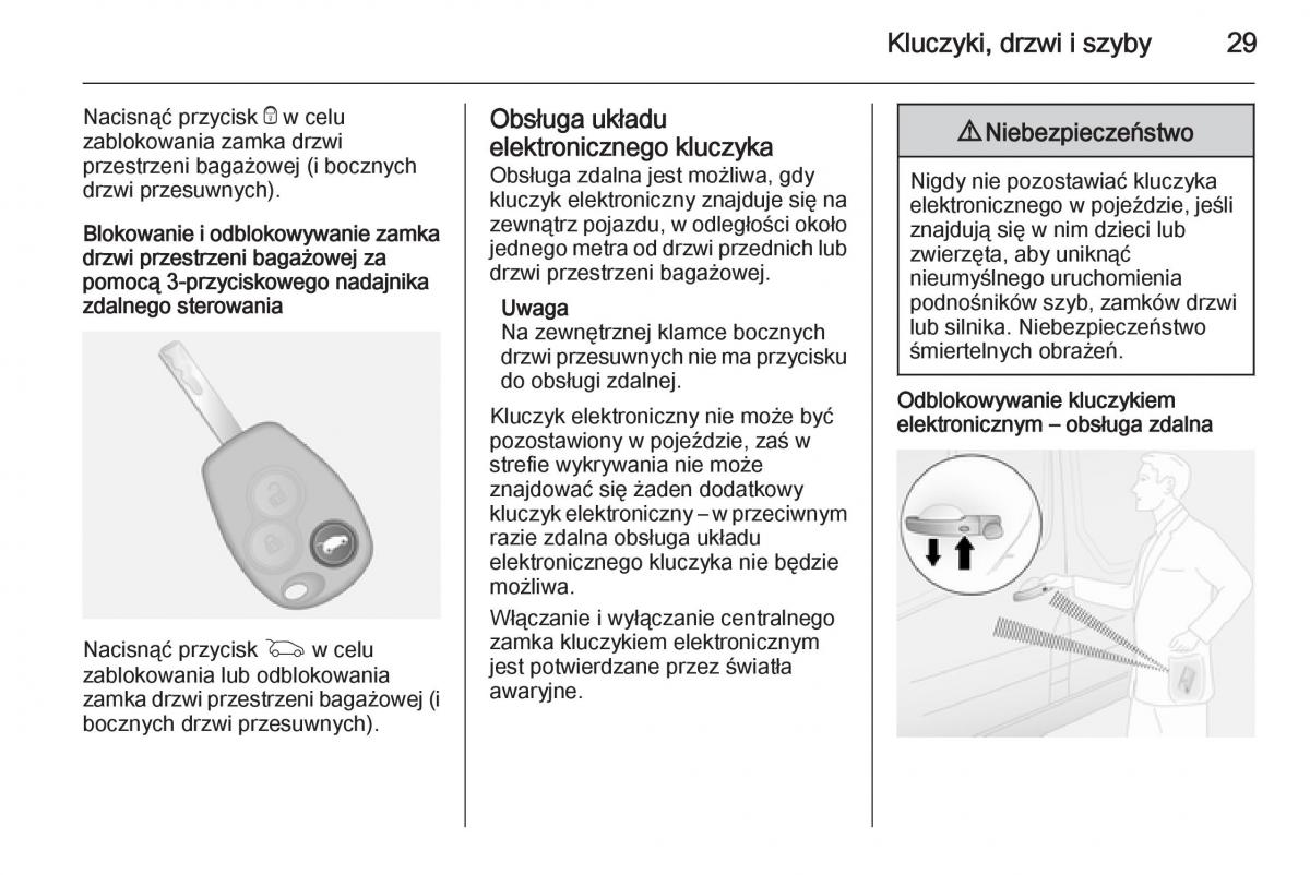 Opel Vivaro II 2 instrukcja obslugi / page 31