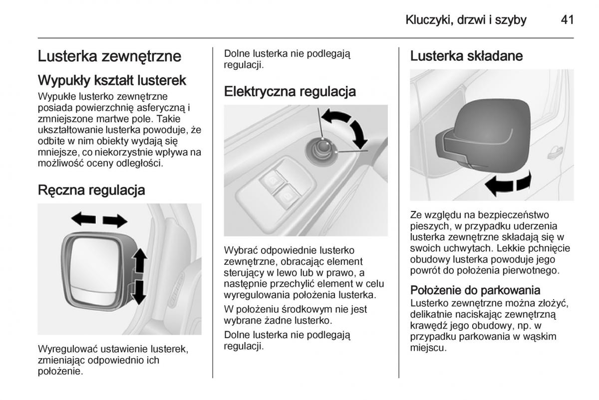 Opel Vivaro II 2 instrukcja obslugi / page 43