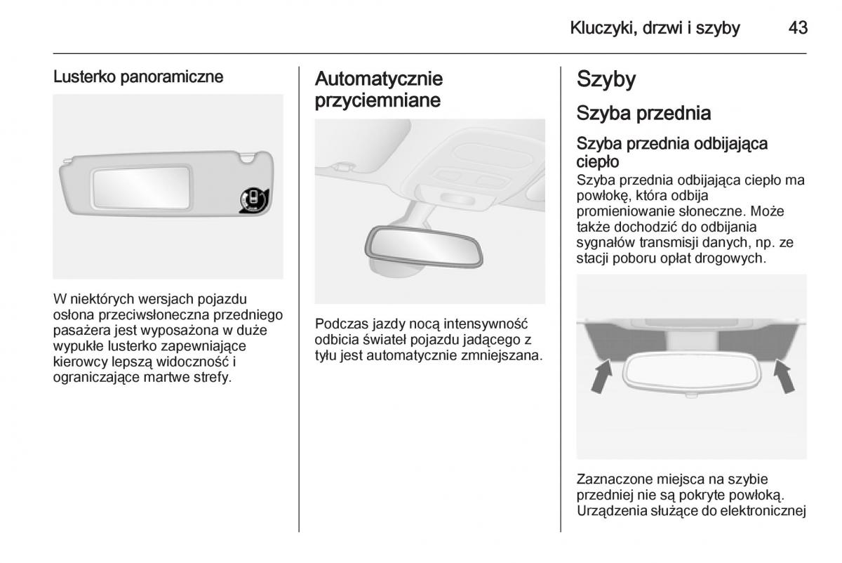 Opel Vivaro II 2 instrukcja obslugi / page 45