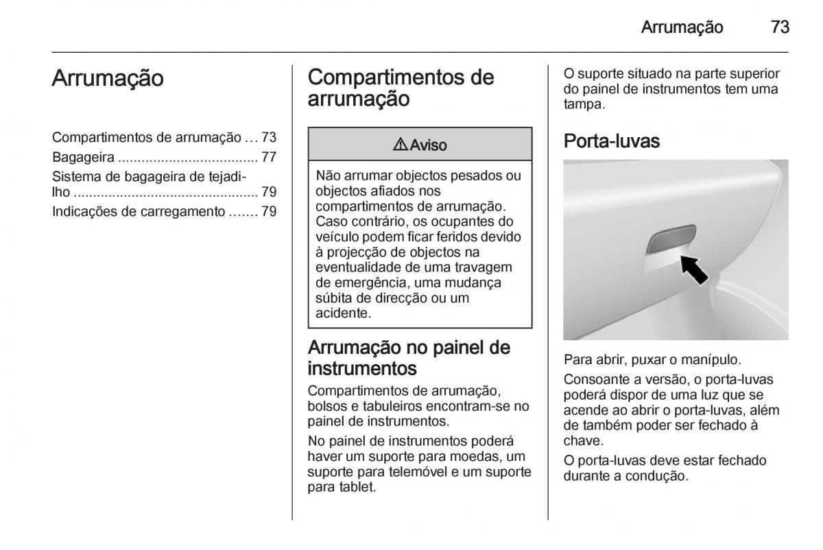 Opel Vivaro II 2 manual del propietario / page 75