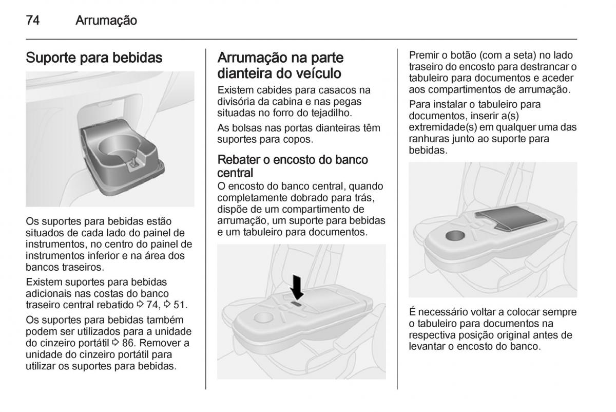 Opel Vivaro II 2 manual del propietario / page 76