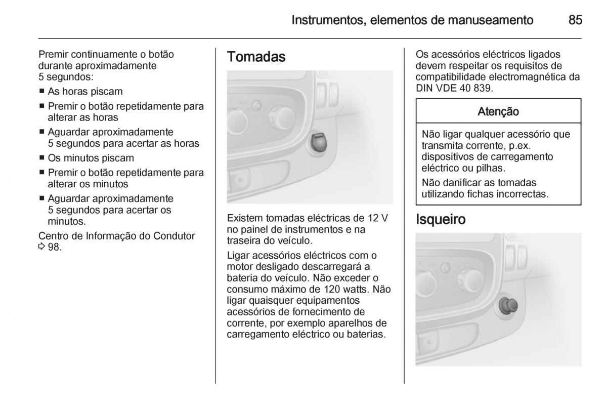 Opel Vivaro II 2 manual del propietario / page 87