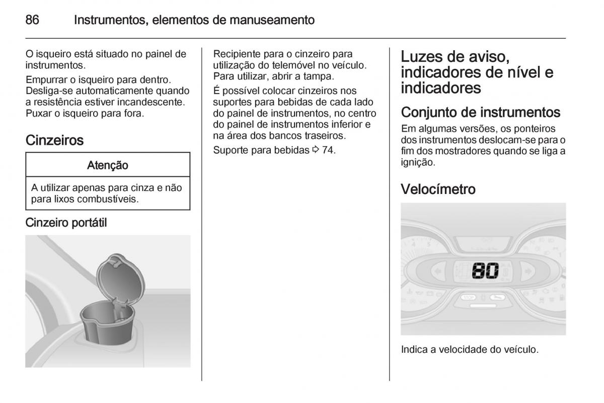 Opel Vivaro II 2 manual del propietario / page 88