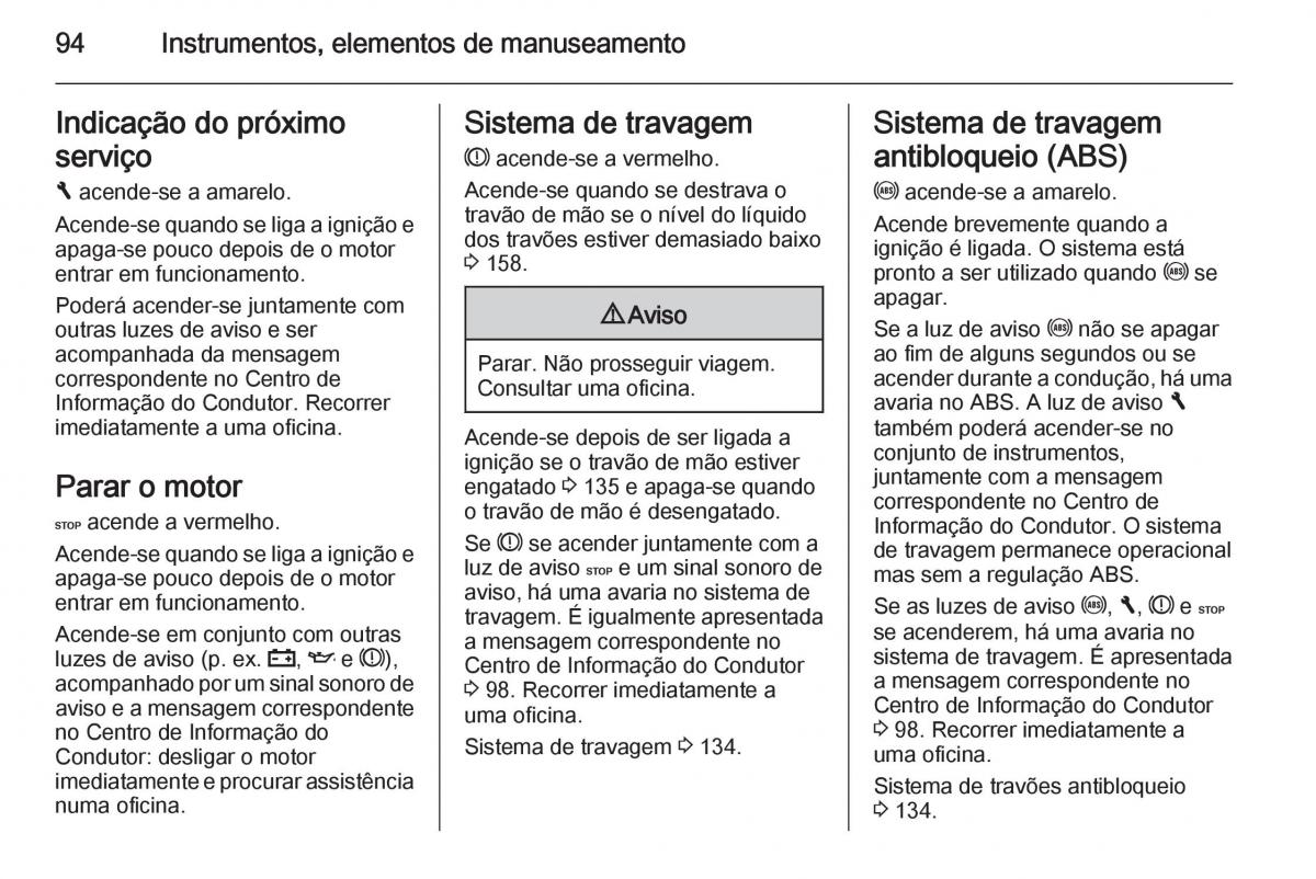 Opel Vivaro II 2 manual del propietario / page 96