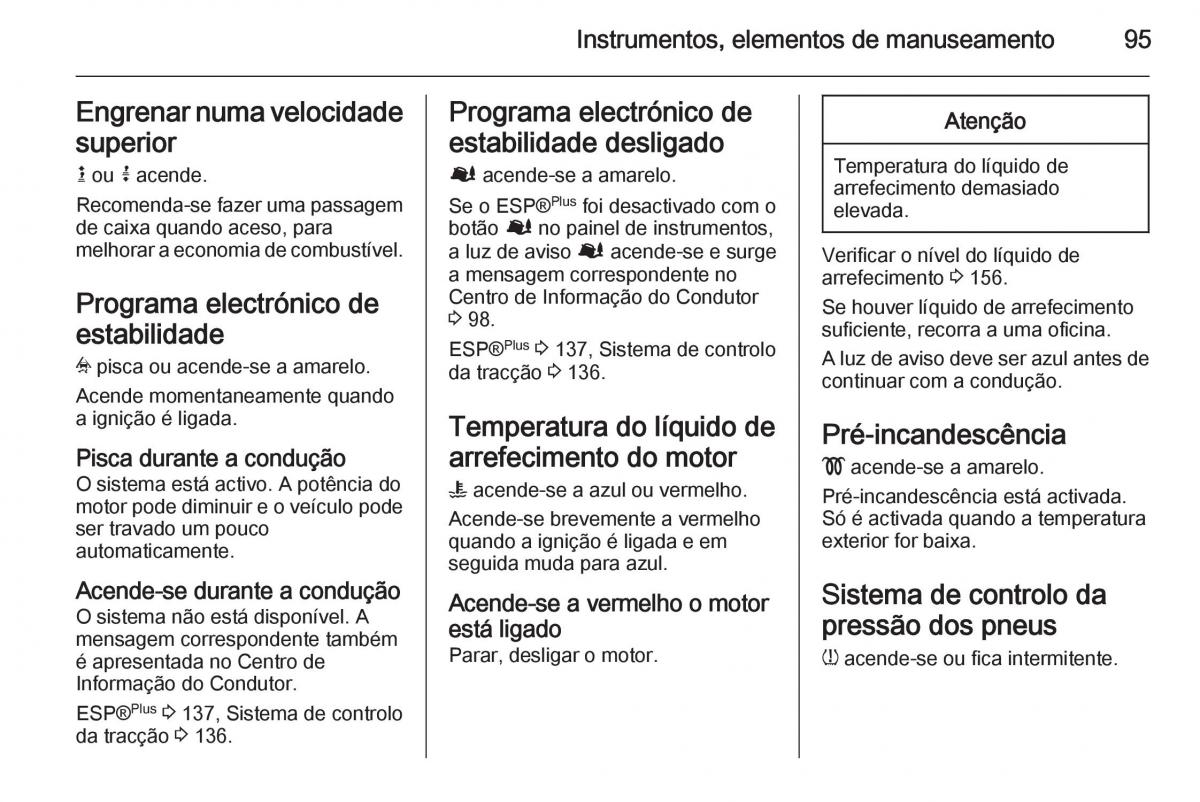 Opel Vivaro II 2 manual del propietario / page 97