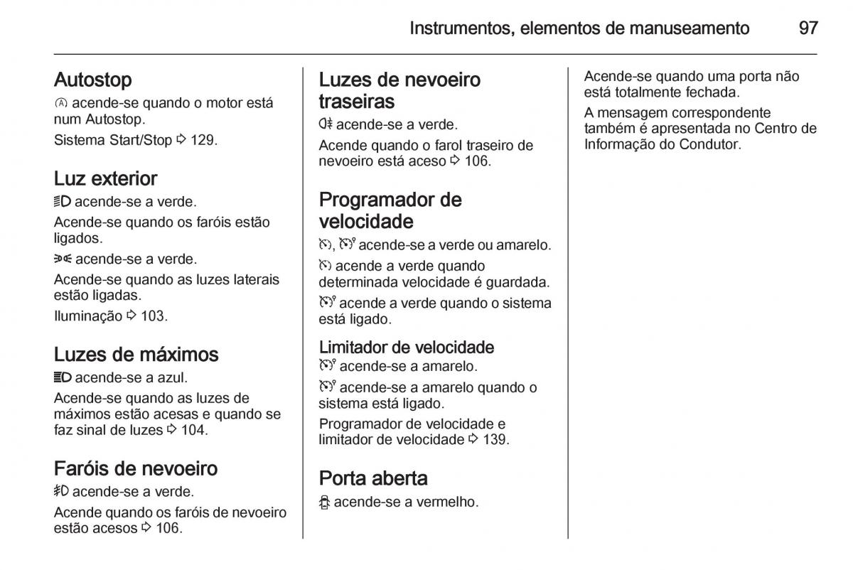 Opel Vivaro II 2 manual del propietario / page 99