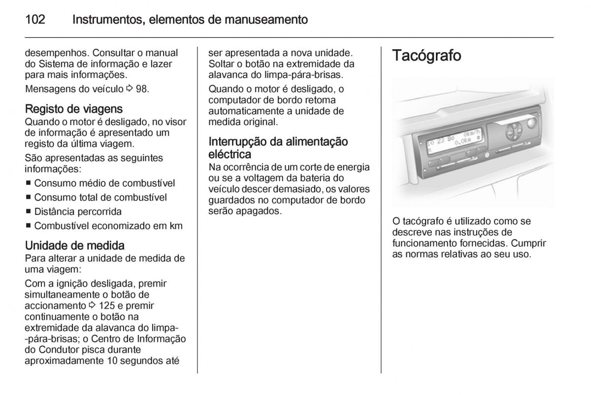 Opel Vivaro II 2 manual del propietario / page 104