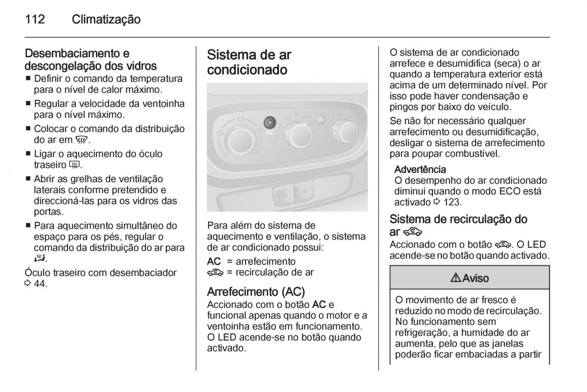 Opel Vivaro II 2 manual del propietario / page 114