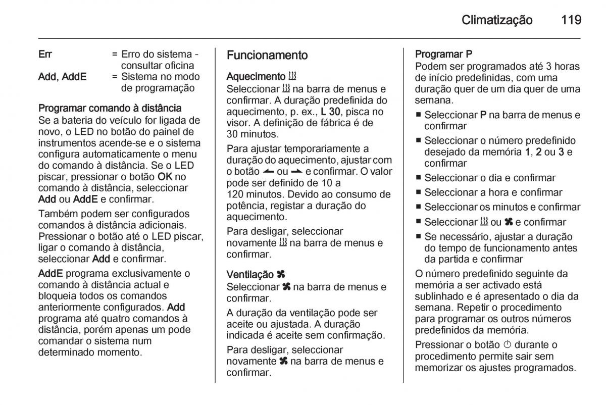 Opel Vivaro II 2 manual del propietario / page 121