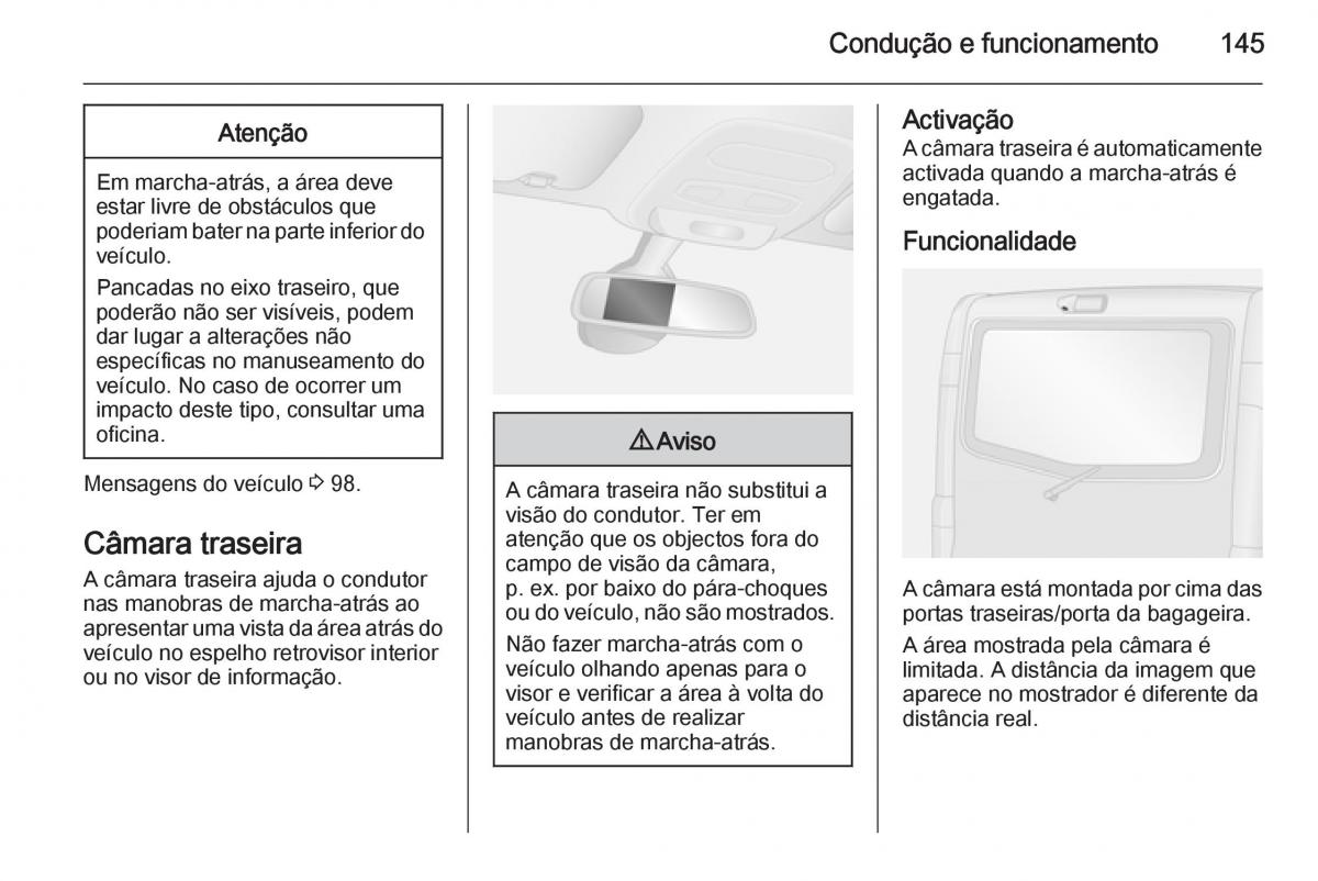 Opel Vivaro II 2 manual del propietario / page 147