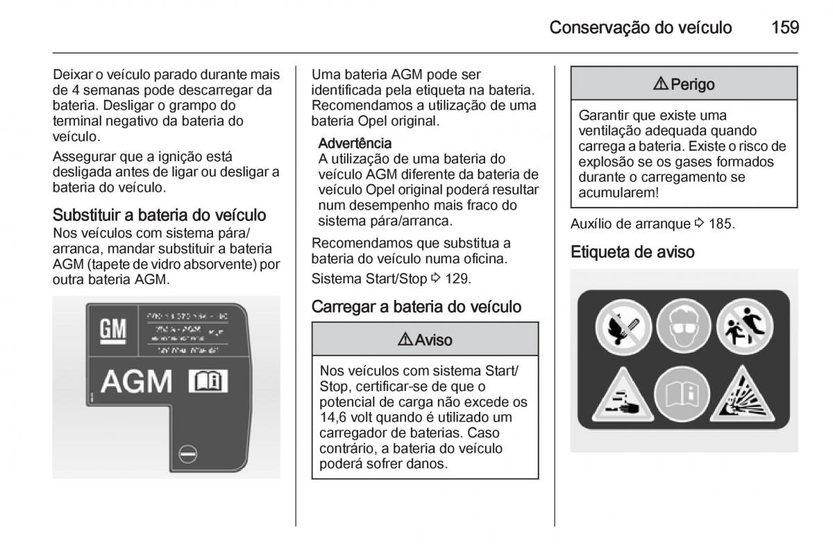 Opel Vivaro II 2 manual del propietario / page 161