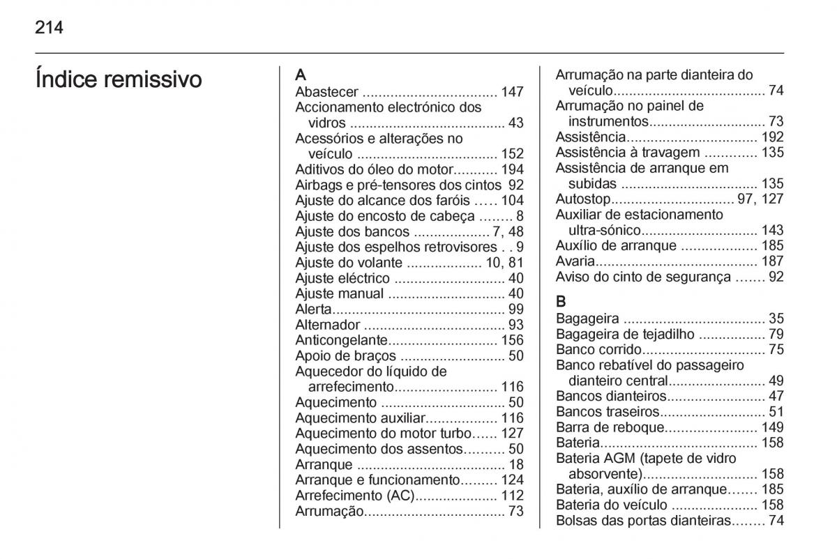 Opel Vivaro II 2 manual del propietario / page 216