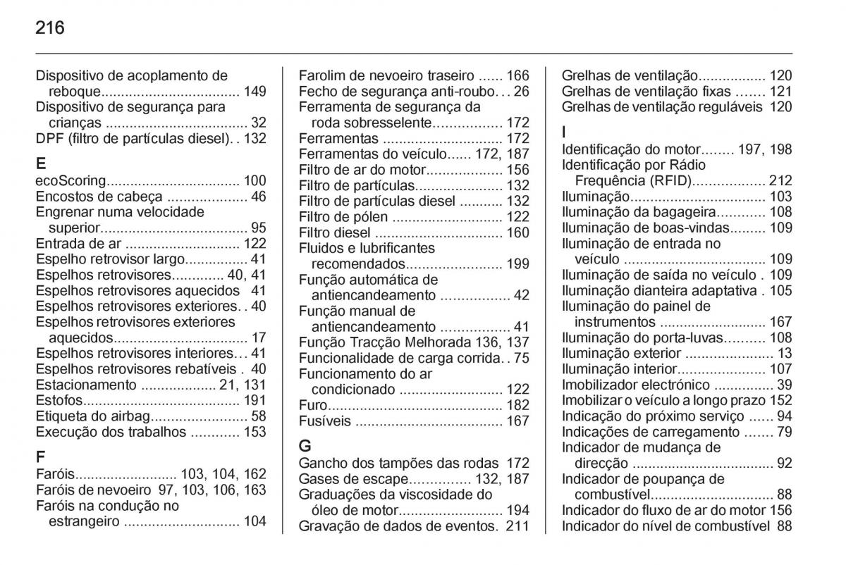 Opel Vivaro II 2 manual del propietario / page 218