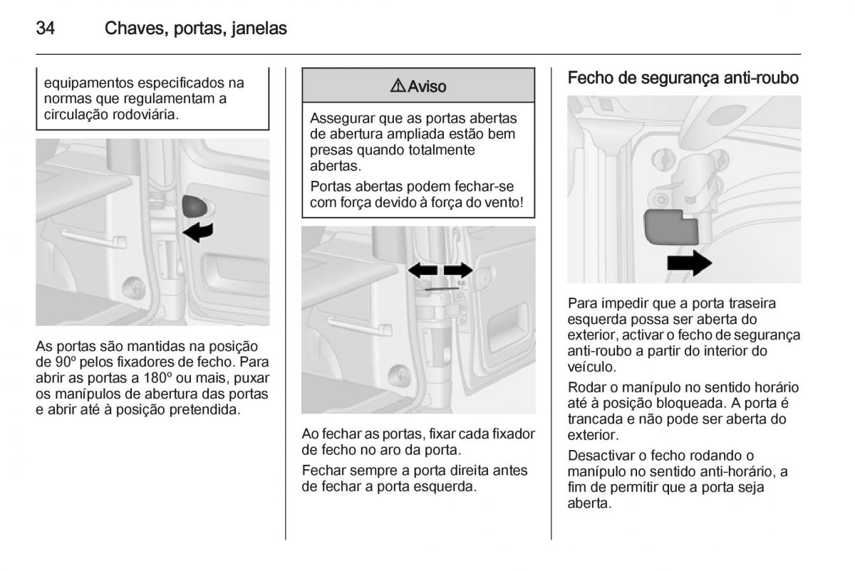 Opel Vivaro II 2 manual del propietario / page 36