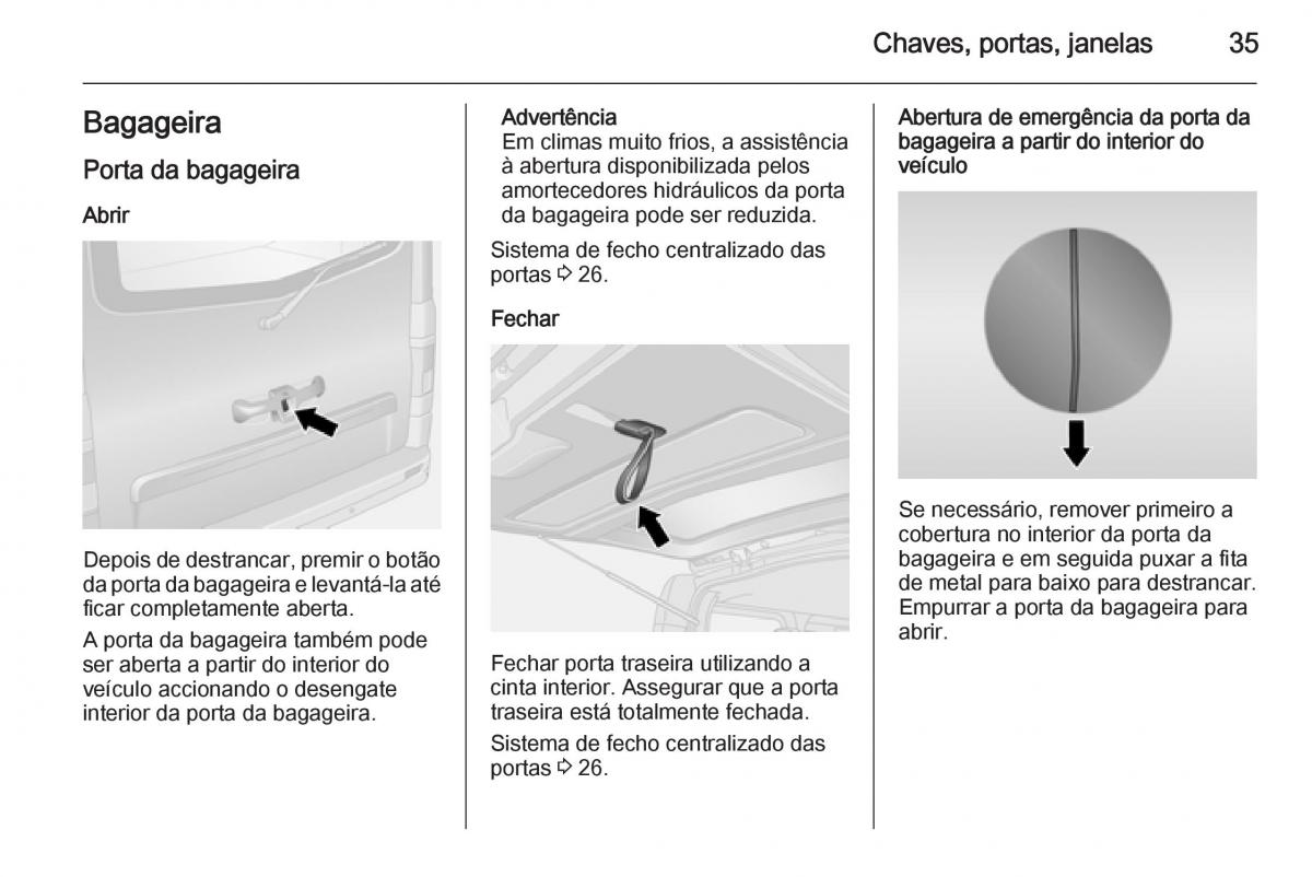 Opel Vivaro II 2 manual del propietario / page 37