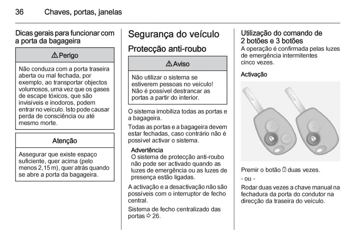 Opel Vivaro II 2 manual del propietario / page 38