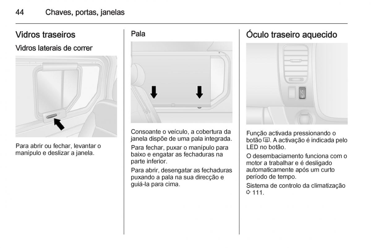 Opel Vivaro II 2 manual del propietario / page 46