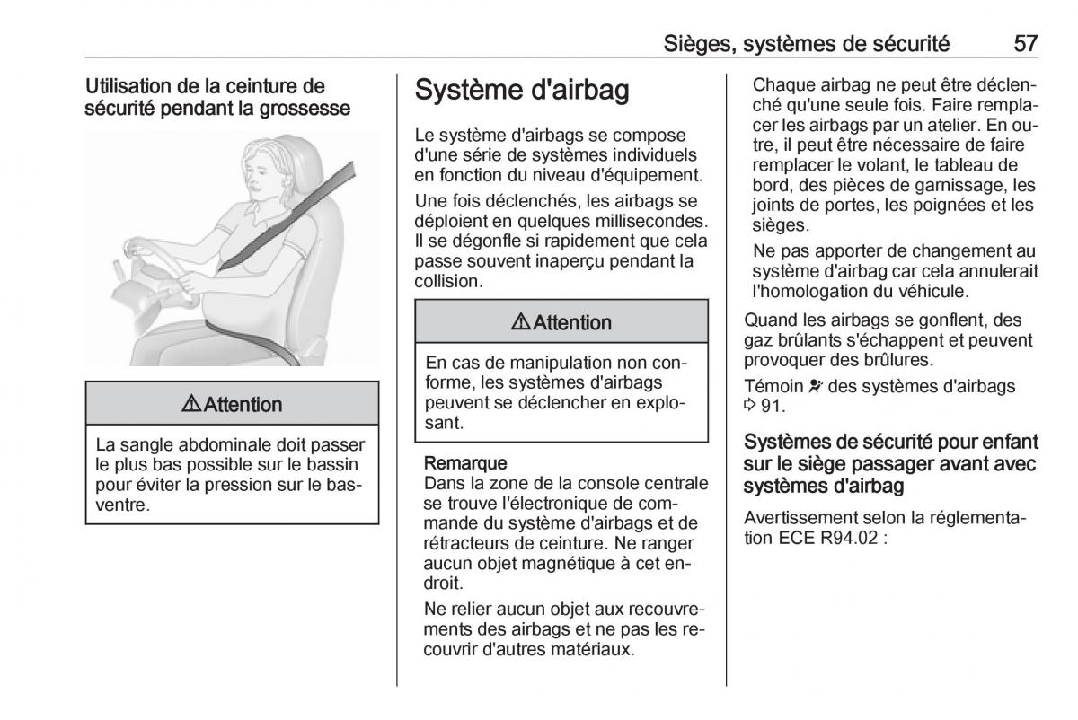 Opel Vivaro II 2 manuel du proprietaire / page 59