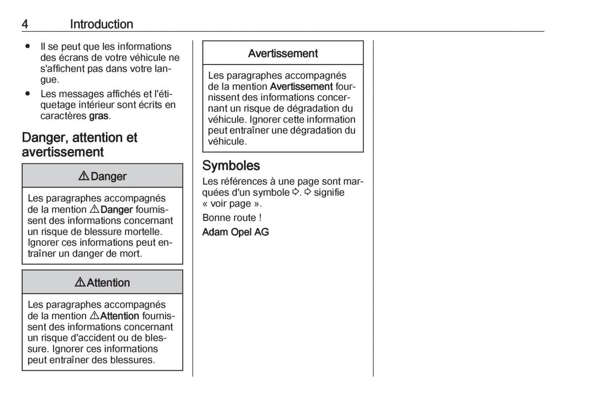 Opel Vivaro II 2 manuel du proprietaire / page 6