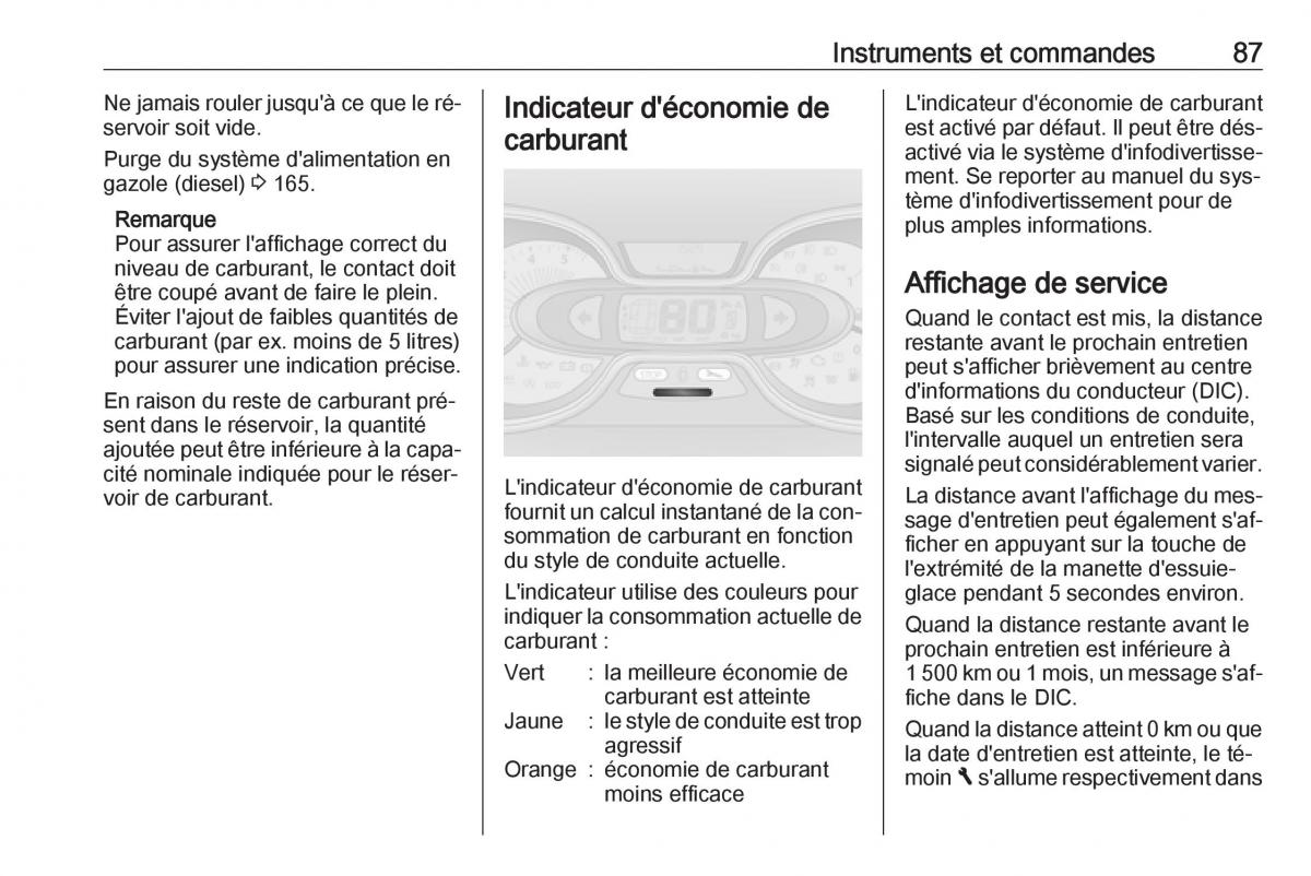 Opel Vivaro II 2 manuel du proprietaire / page 89