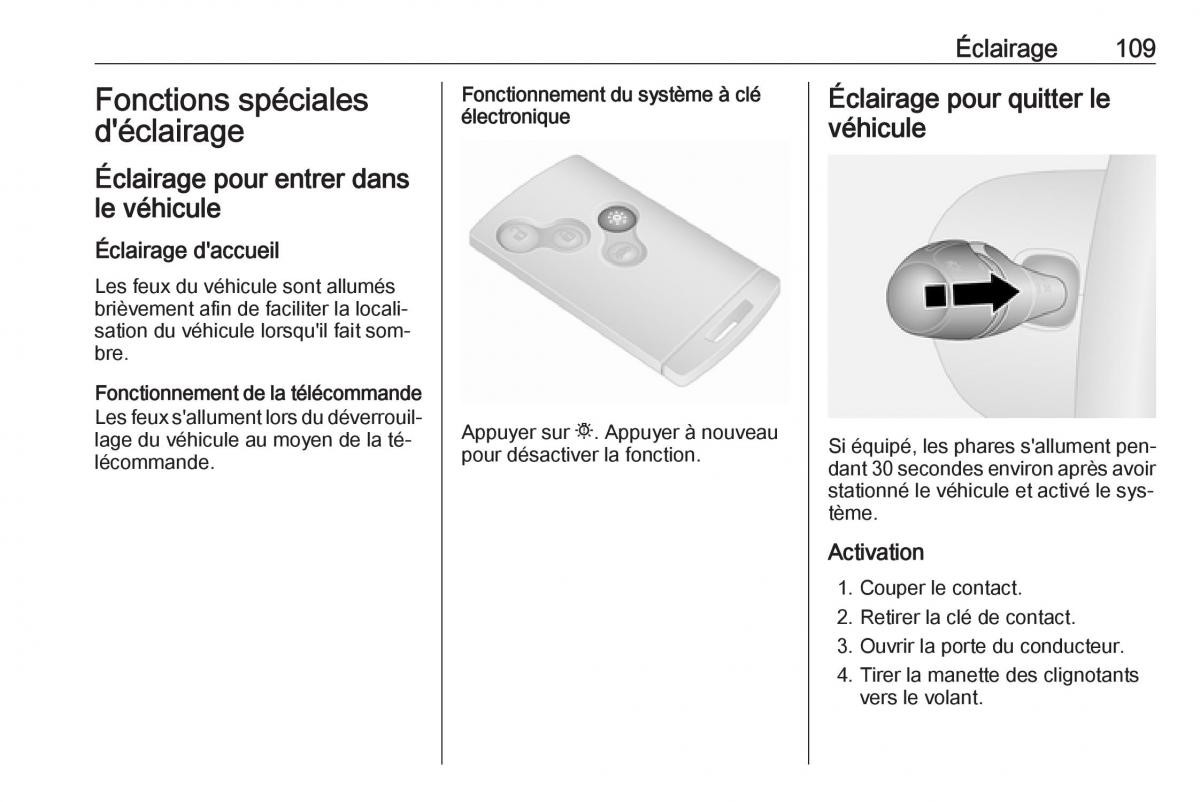 Opel Vivaro II 2 manuel du proprietaire / page 111