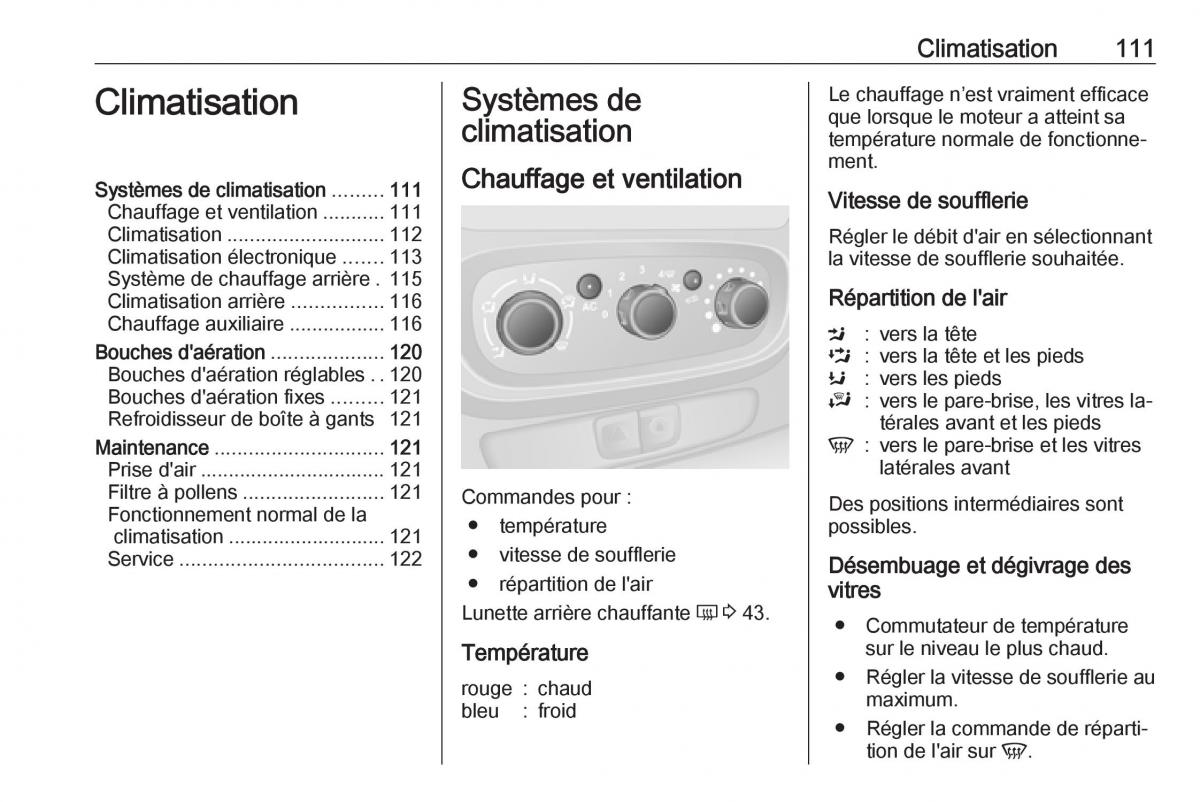 Opel Vivaro II 2 manuel du proprietaire / page 113