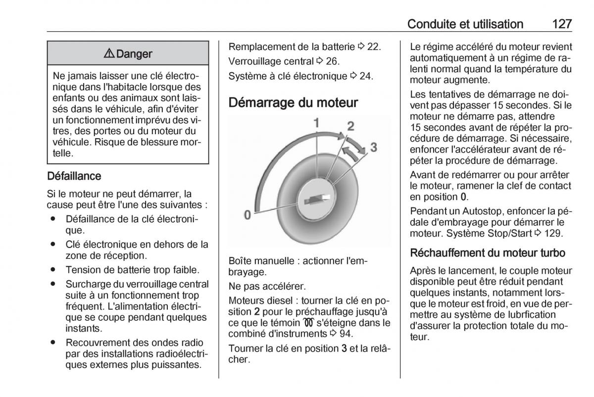 Opel Vivaro II 2 manuel du proprietaire / page 129