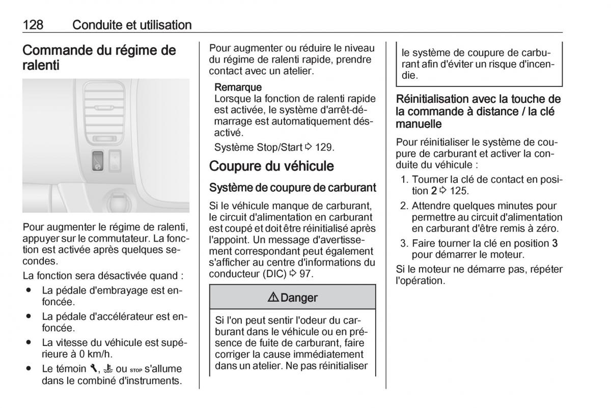 Opel Vivaro II 2 manuel du proprietaire / page 130