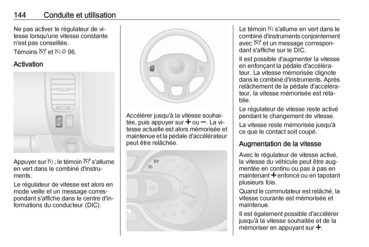 Opel Vivaro II 2 manuel du proprietaire / page 146