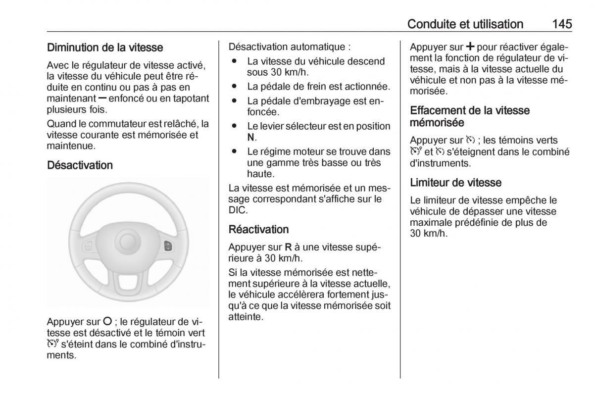 Opel Vivaro II 2 manuel du proprietaire / page 147