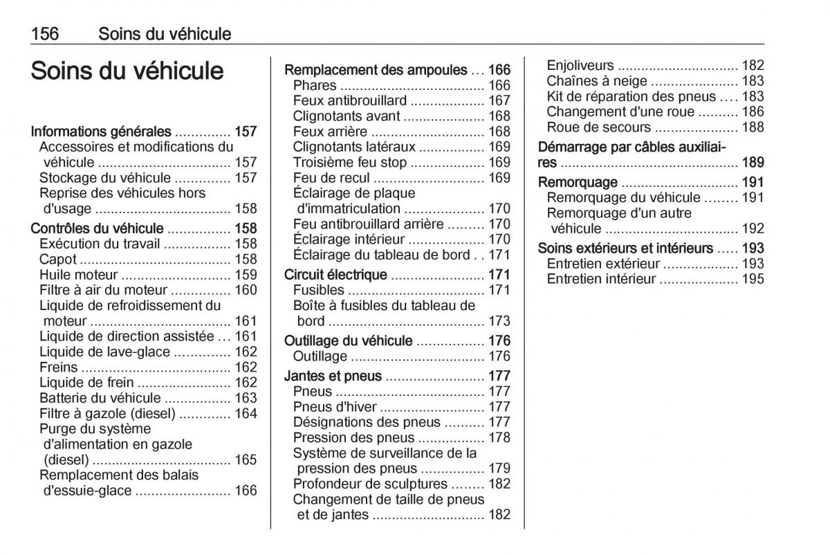 Opel Vivaro II 2 manuel du proprietaire / page 158