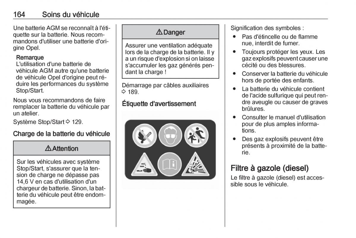 Opel Vivaro II 2 manuel du proprietaire / page 166