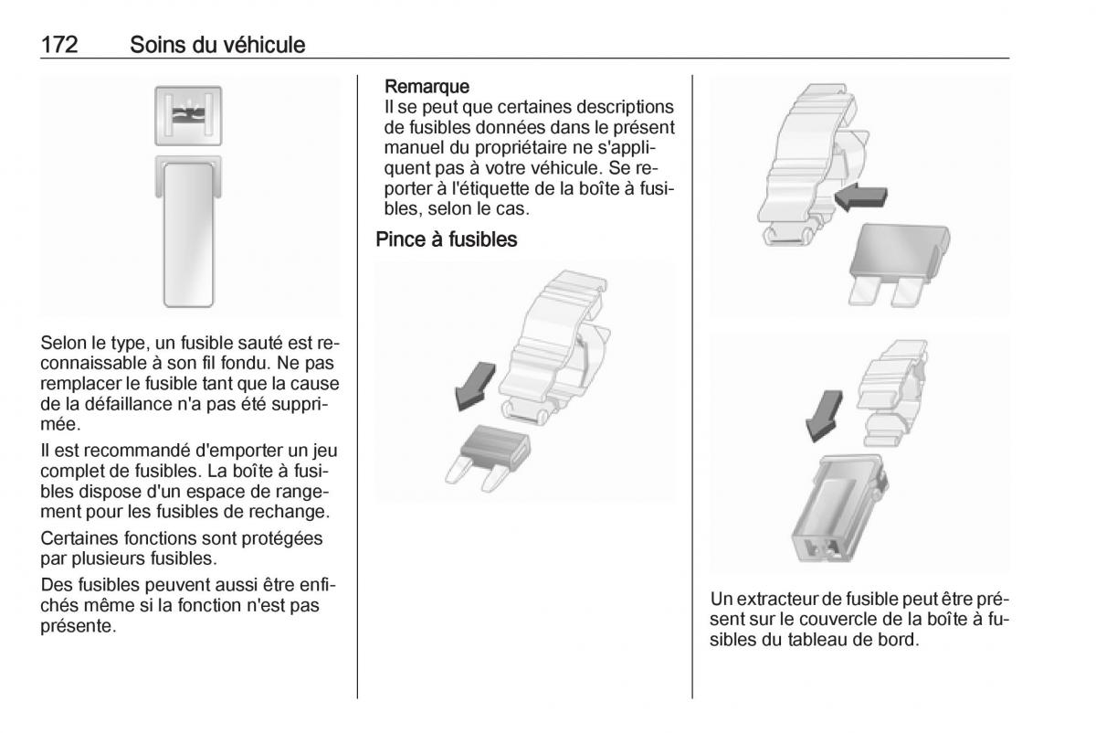 Opel Vivaro II 2 manuel du proprietaire / page 174