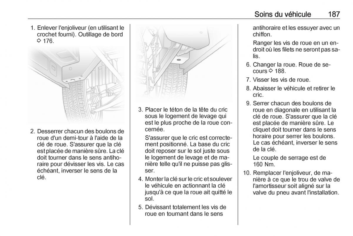 Opel Vivaro II 2 manuel du proprietaire / page 189