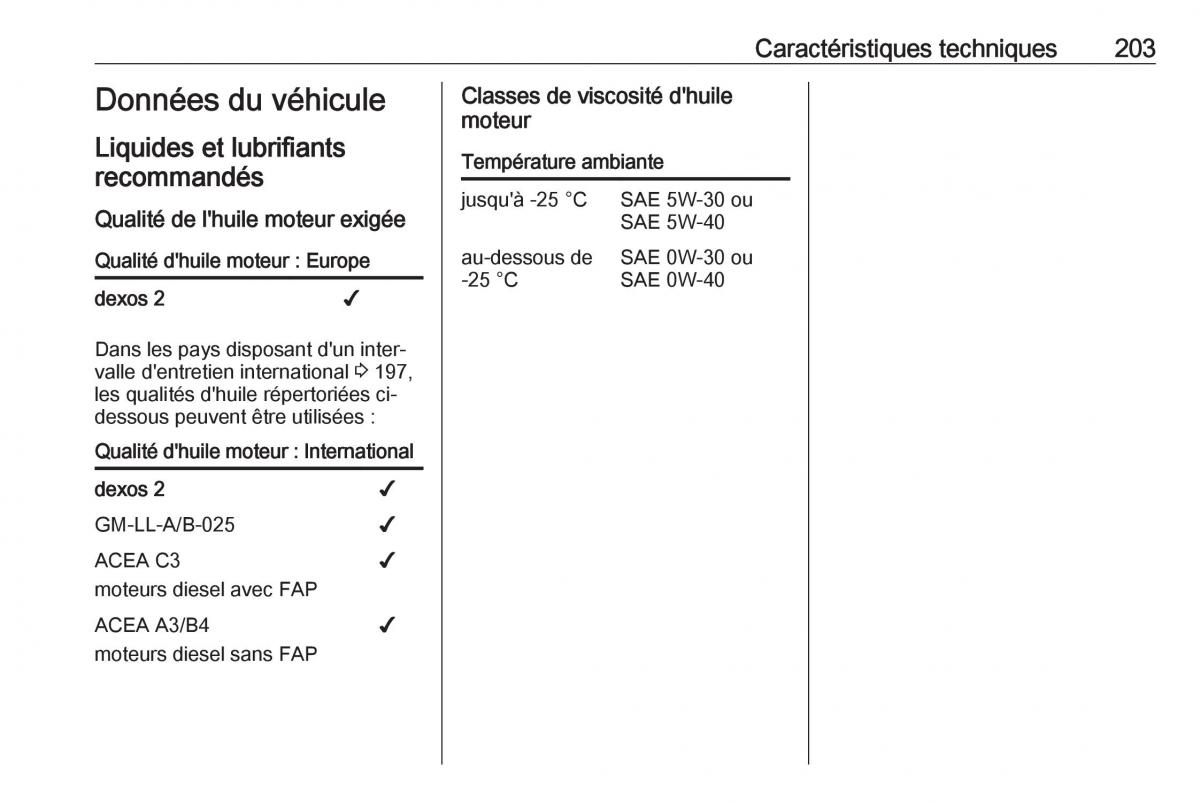 Opel Vivaro II 2 manuel du proprietaire / page 205