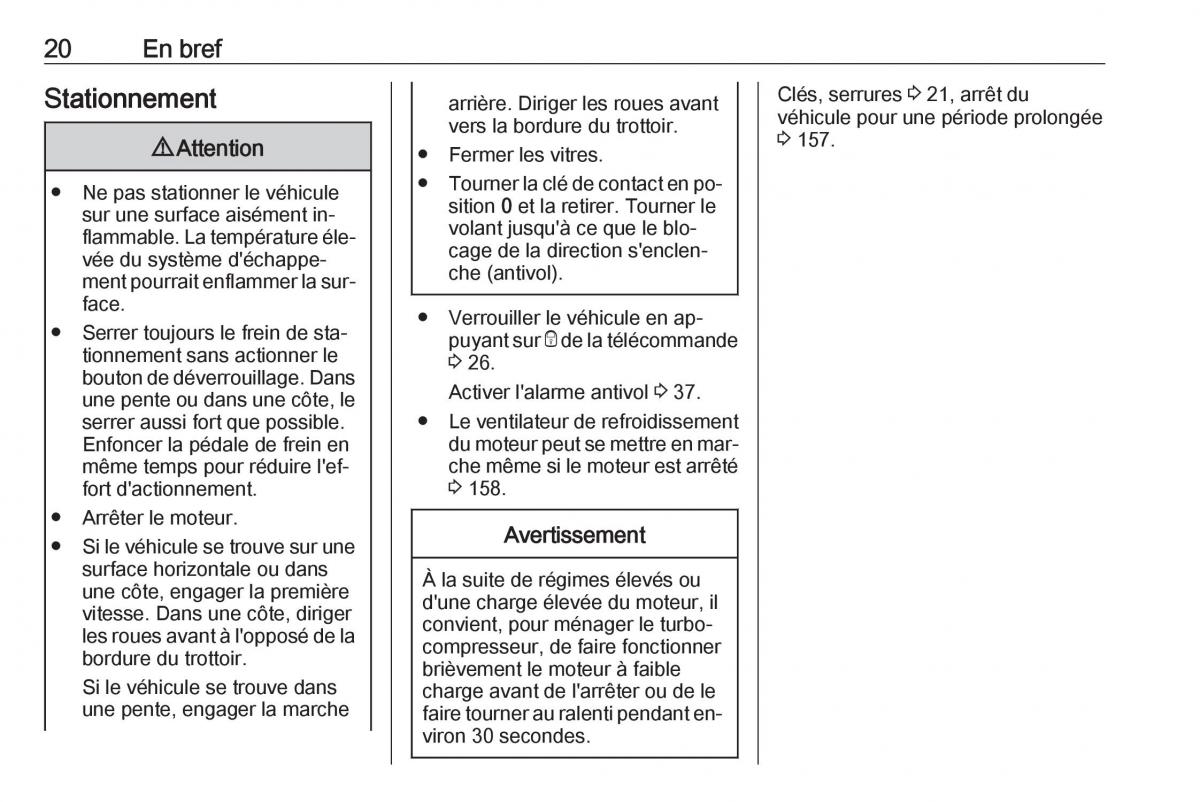 Opel Vivaro II 2 manuel du proprietaire / page 22