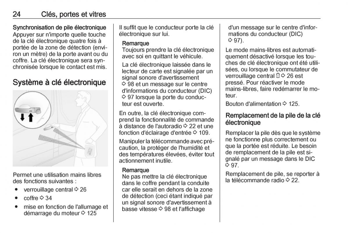 Opel Vivaro II 2 manuel du proprietaire / page 26