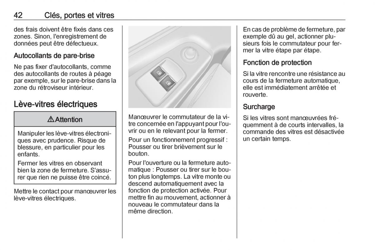 Opel Vivaro II 2 manuel du proprietaire / page 44